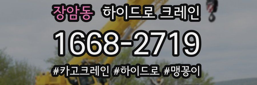 장암동 하이드로 크레인