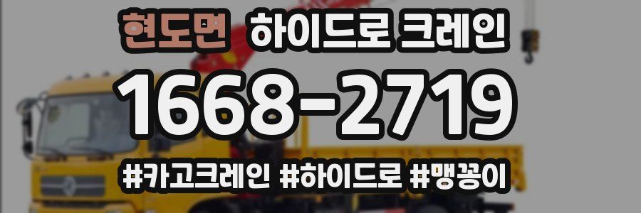 현도면 하이드로 크레인