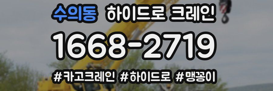 수의동 하이드로 크레인