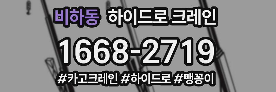 비하동 하이드로 크레인