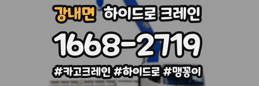 강내면 하이드로 크레인
