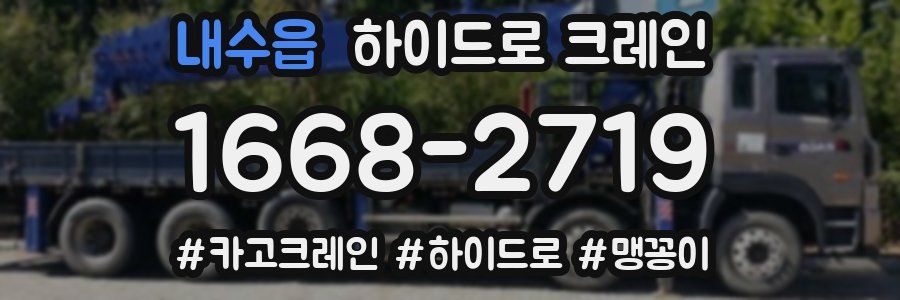 내수읍 하이드로 크레인