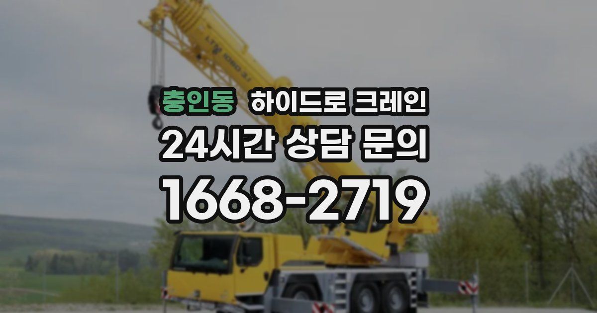 충인동 하이드로 크레인
