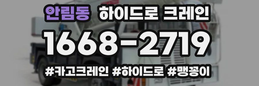 안림동 하이드로 크레인