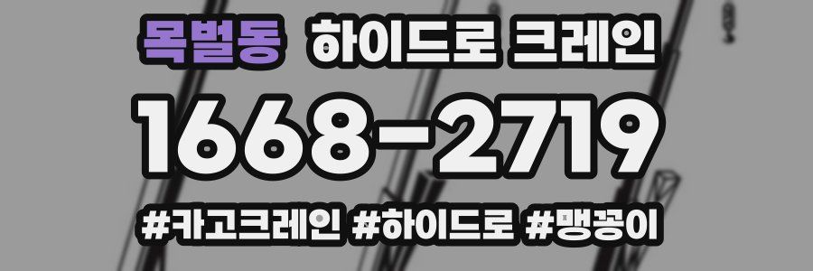 목벌동 하이드로 크레인