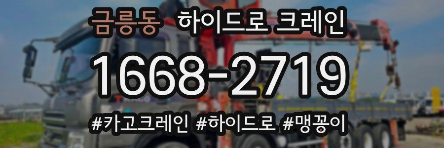 금릉동 하이드로 크레인