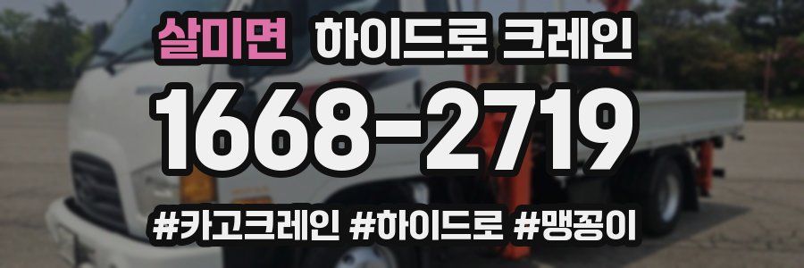 살미면 하이드로 크레인