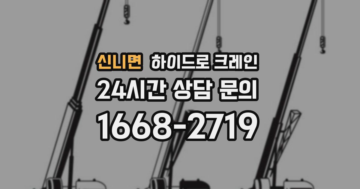 신니면 하이드로 크레인