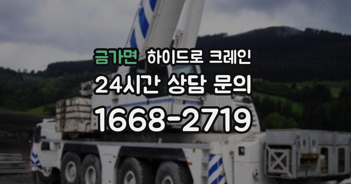 금가면 하이드로 크레인