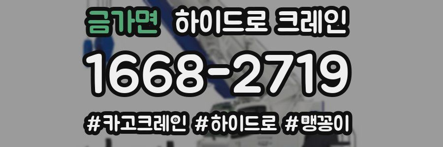 금가면 하이드로 크레인