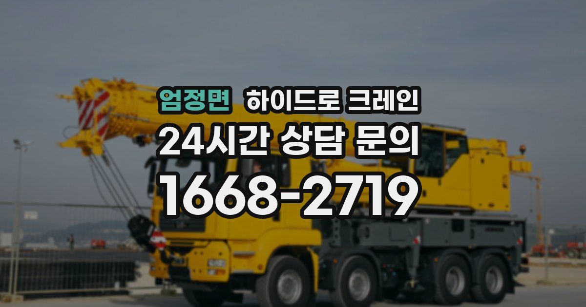 엄정면 하이드로 크레인