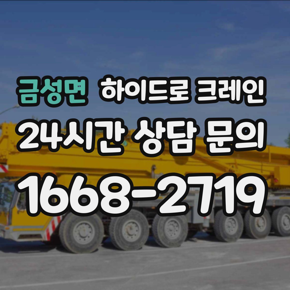 금성면 하이드로 크레인