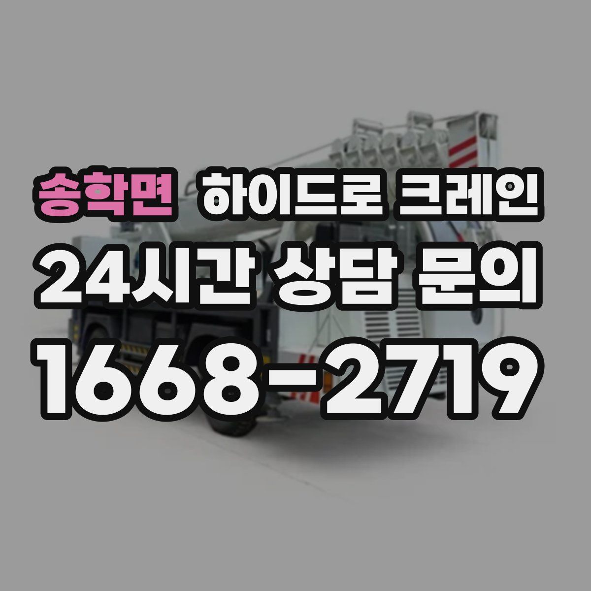 송학면 하이드로 크레인