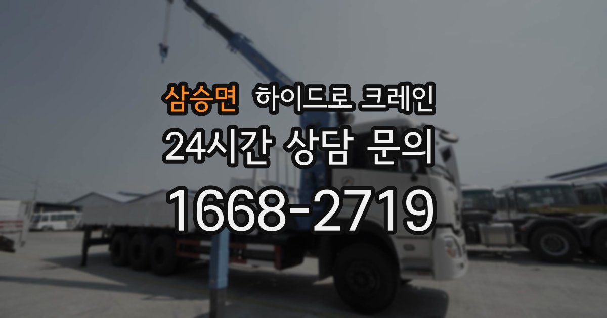 삼승면 하이드로 크레인