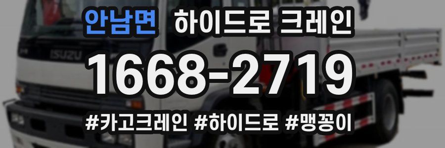 안남면 하이드로 크레인