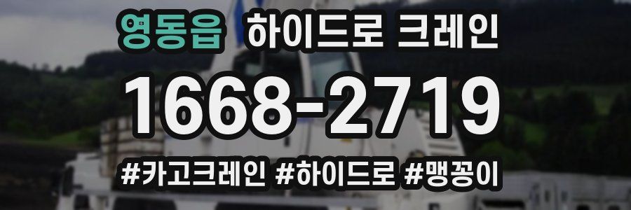 영동읍 하이드로 크레인