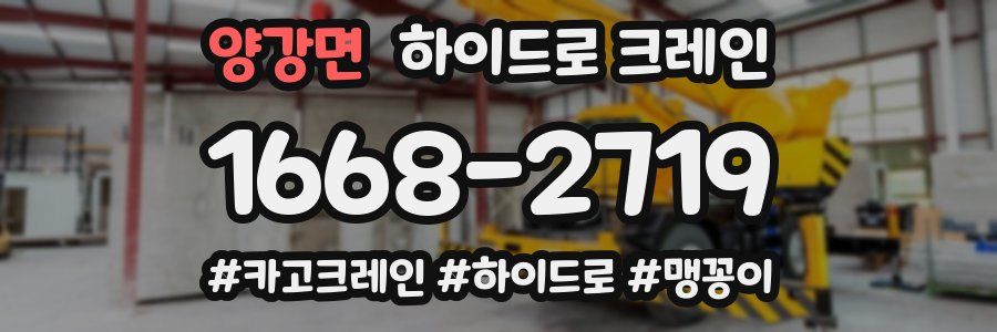 양강면 하이드로 크레인