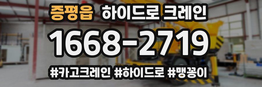 증평읍 하이드로 크레인