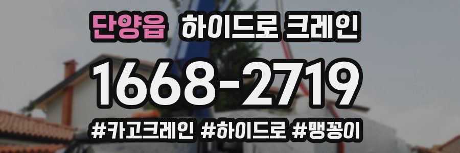 단양읍 하이드로 크레인