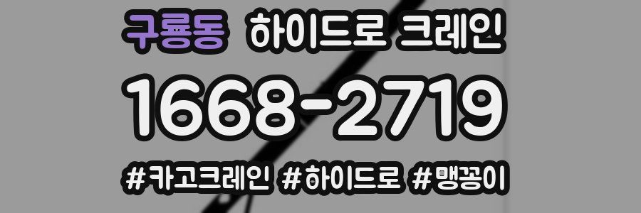 구룡동 하이드로 크레인