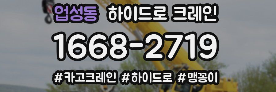업성동 하이드로 크레인