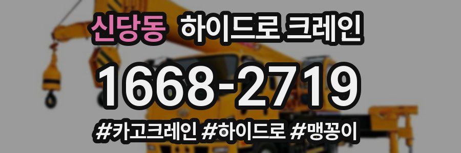 신당동 하이드로 크레인