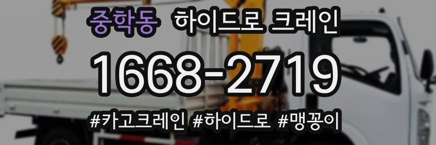 중학동 하이드로 크레인