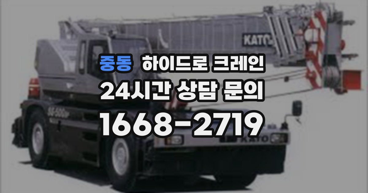 중동 하이드로 크레인