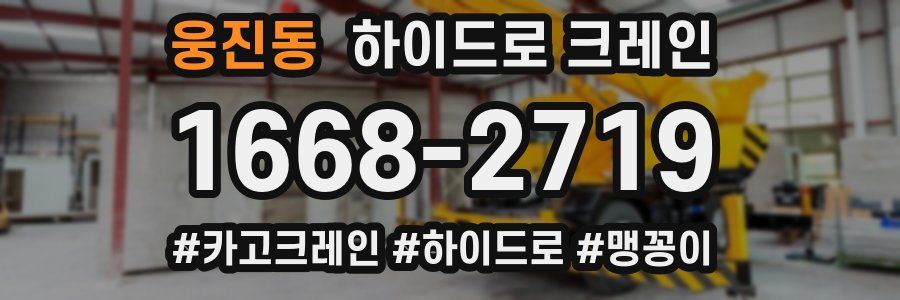 웅진동 하이드로 크레인