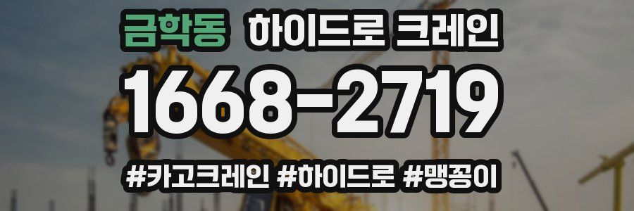 금학동 하이드로 크레인