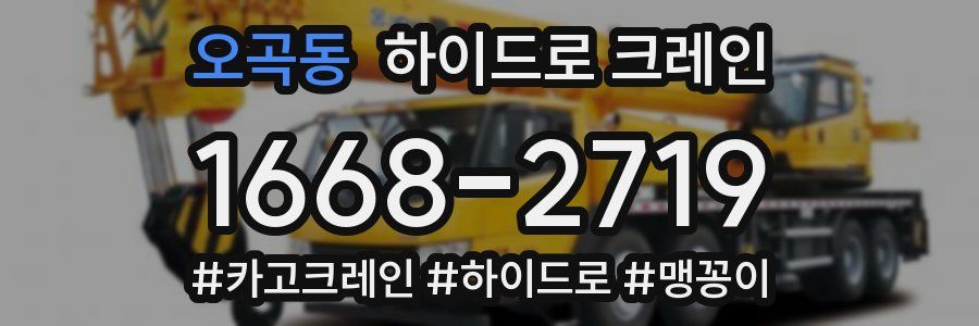오곡동 하이드로 크레인