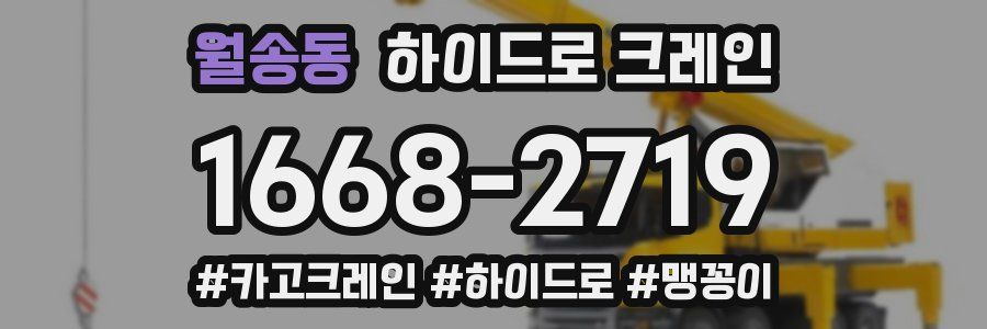 월송동 하이드로 크레인