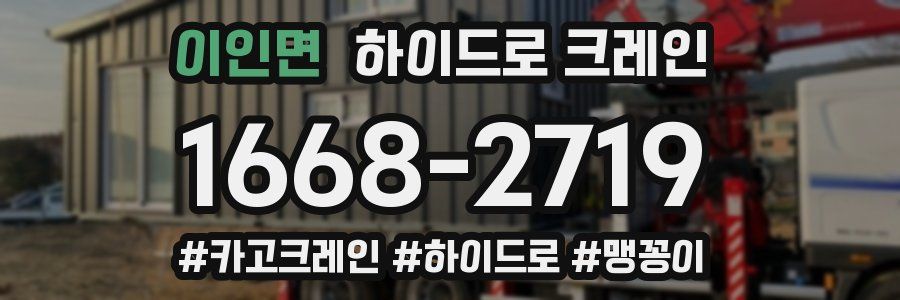 이인면 하이드로 크레인