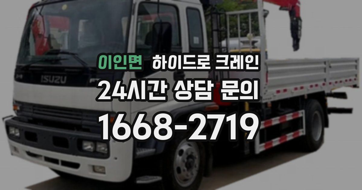 이인면 하이드로 크레인