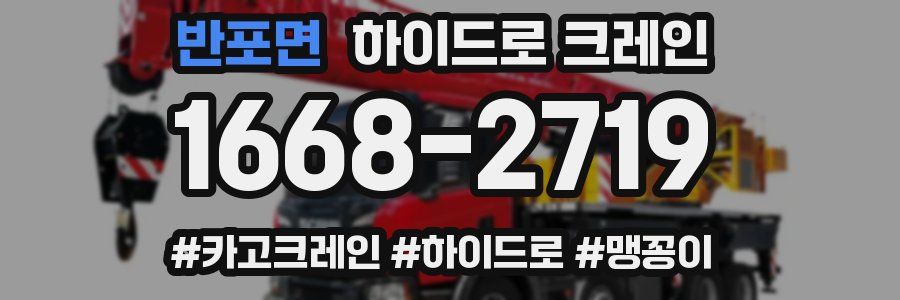 반포면 하이드로 크레인