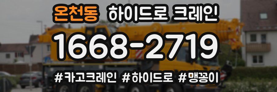 온천동 하이드로 크레인