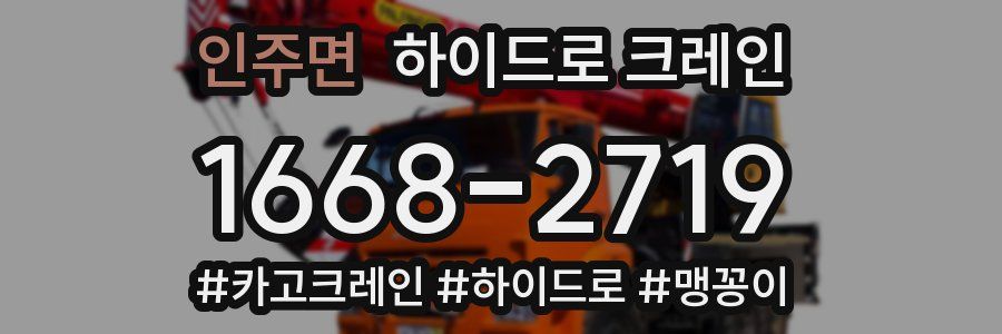 인주면 하이드로 크레인