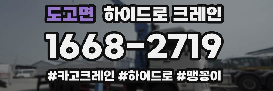도고면 하이드로 크레인
