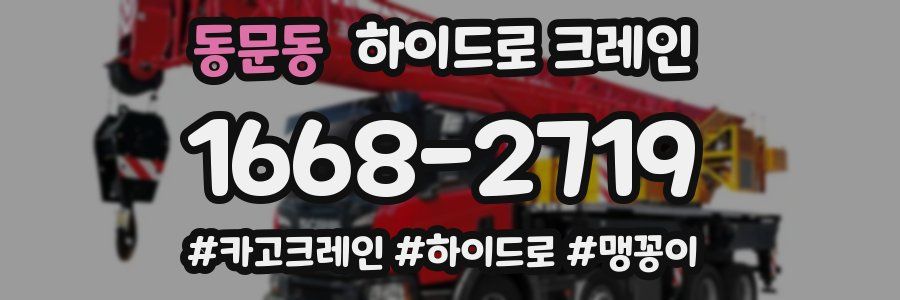 동문동 하이드로 크레인
