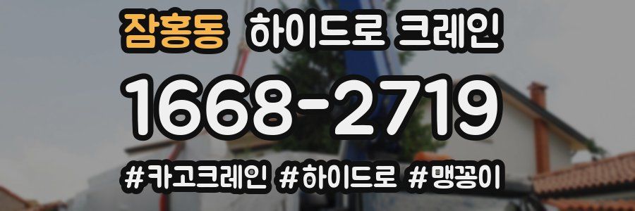 잠홍동 하이드로 크레인