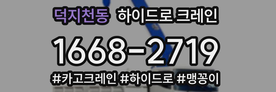 덕지천동 하이드로 크레인