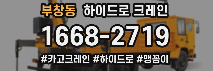 부창동 하이드로 크레인