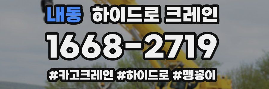 내동 하이드로 크레인