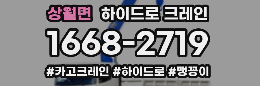 상월면 하이드로 크레인