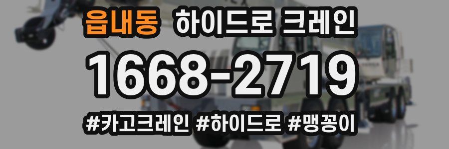 읍내동 하이드로 크레인