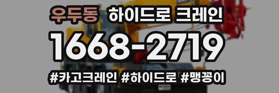 우두동 하이드로 크레인
