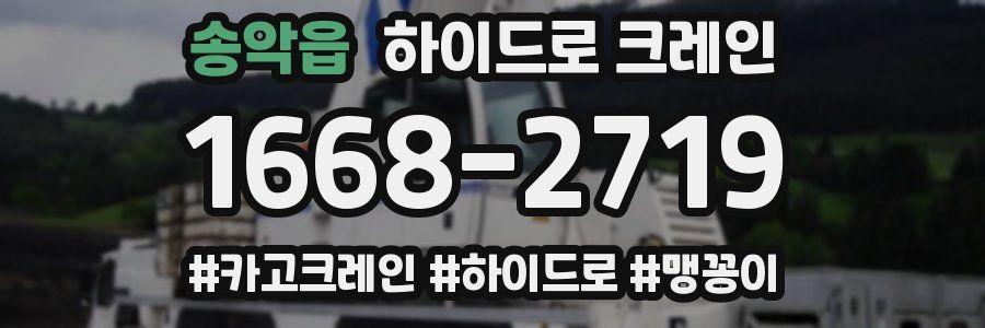 송악읍 하이드로 크레인