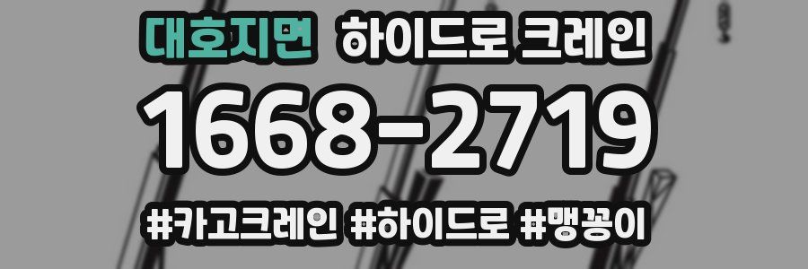 대호지면 하이드로 크레인