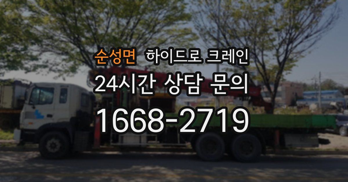 순성면 하이드로 크레인