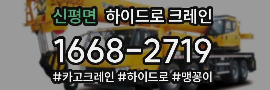 신평면 하이드로 크레인